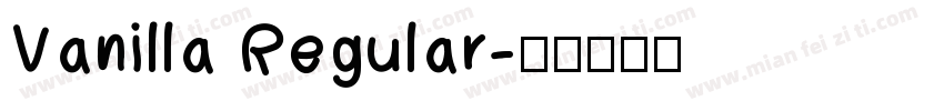Vanilla Regular字体转换